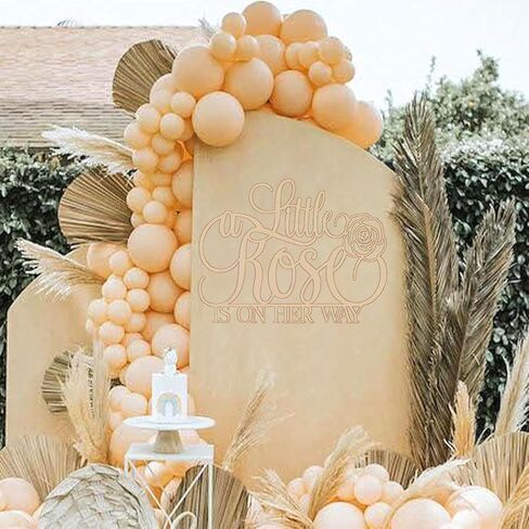 لافتة خشبية صغيرة على طريقها، ديكورات حمام الطفل، ديكور حفلات بموضوع الورد، زينة عيد الميلاد الأول للفتيات، لوازم الحفلات الأولى in Kuwait