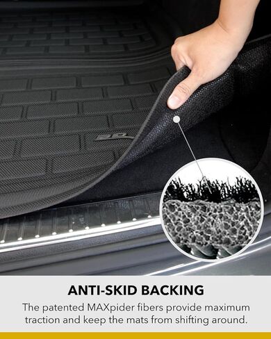 3D MAXpider Custom Fit Kagu Cargo Liner (أسود) متوافق مع Tesla Model Y Juniper 2026 (لا يتناسب مع الزخارف القياسية) - بطانة الشحن الأمامية in Saudi Arabia