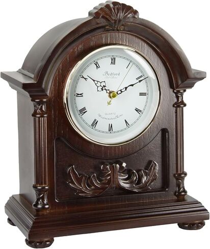 ساعة Bedford Clock Collection Wood Mantel مع الدقات in Kuwait