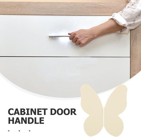 Butterfly Cabinet Handles and Cute Drawer Knobs, Metal Furniture Hardware Knobs for ’ Room Wardrobes and Cabinets, 32mm Hole Spacing, Light Beige Pair in Kuwait