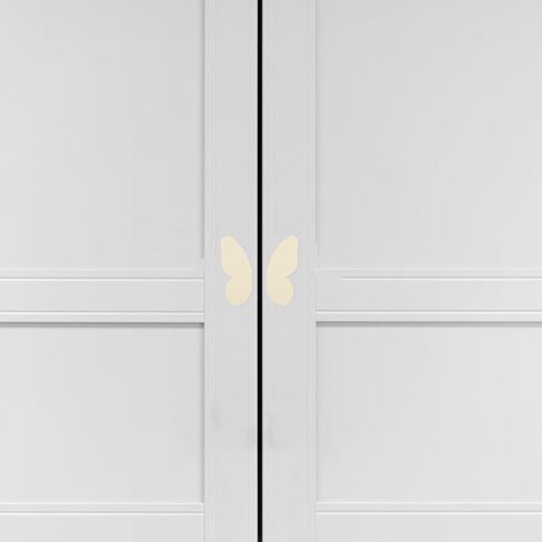 Butterfly Cabinet Handles and Cute Drawer Knobs, Metal Furniture Hardware Knobs for ’ Room Wardrobes and Cabinets, 32mm Hole Spacing, Light Beige Pair in Kuwait