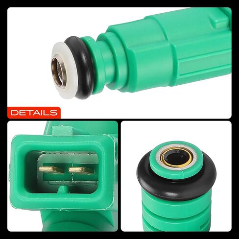 A-Premium Fuel Injectors Compatible with Volvo S60 2003-2007 C70 2004 V70 2004-2007 2.4L 2.5L, Gas, Set of 5, Replace# 92021000 in Saudi Arabia