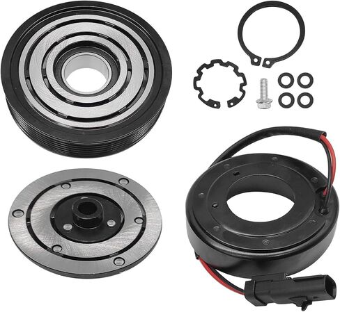 55037466AE A/C Compressor Clutch Kit with Pulley Bearing Electromagnetic Coil and Plate, Replacement for Dodge Dakota Ram 02-03, Replaces 55037466AE 55037466 in Saudi Arabia