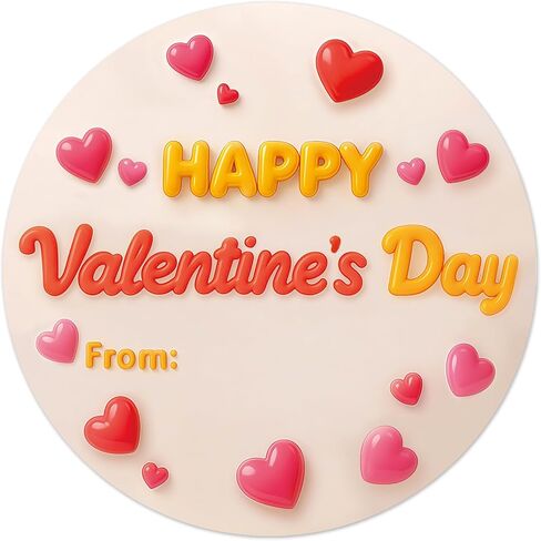 60 Pcs Valentines Stickers Valentine's Day Gift Tag Valentine's Day Self Adhesive Tags Valentine's Day Gift Tags Stickers Pink Valentine’s Day Stickers Alentines Day Labels for Gifts Boxes in Kuwait