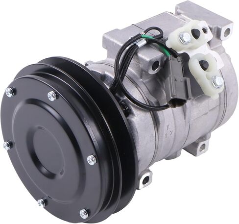 24V Air Conditioning AC Compressor 20Y-810-1260 20Y-979-3110 Compatible With Komatsu Excavator PC200LC-8 PC200-8M0 PC210LC-10 PC88MR-8 PW98MR-8 PW118MR-8 PC118MR-8 Dump Truck HM300-3 in Saudi Arabia