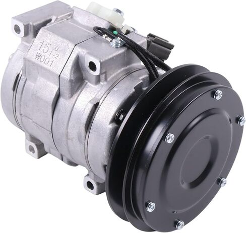 24V Air Conditioning AC Compressor 20Y-810-1260 20Y-979-3110 Compatible With Komatsu Excavator PC200LC-8 PC200-8M0 PC210LC-10 PC88MR-8 PW98MR-8 PW118MR-8 PC118MR-8 Dump Truck HM300-3 in Saudi Arabia