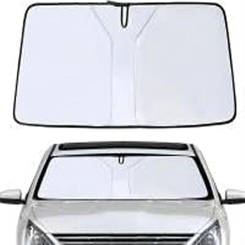 Windshield Sun Shade for Toyota 4runner (1998 1999 2000 2001 2002 2003 2004 2005 2006 2007 2008 2009 2010 2011), Sun Visor for Car Car Sun Visor Car Sun Shade Car Accessories,White in Saudi Arabia