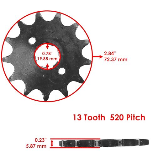 سلسلة محرك كالتريك مع مجموعة أسنان العجلة الأمامية والخلفية المتوافقة مع Honda XR200R 1986-2002 in Saudi Arabia