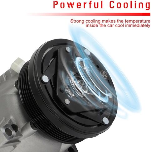 cciyu Air Conditioning Compressor for Cadillac Catera for Chevrolet Optra for Daewoo Nubira 2.0L 3.0L 1997-2007 Replaces AC Compressor for Car in Saudi Arabia