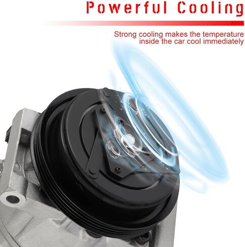 CCIYU Air Conditioning Compressor for INFINITI Q45 4.1L 1997-2001 Replaces AC Compressor for Car with Clutch for 68659 in Saudi Arabia