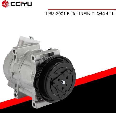 CCIYU Air Conditioning Compressor for INFINITI Q45 4.1L 1997-2001 Replaces AC Compressor for Car with Clutch for 68659 in Saudi Arabia