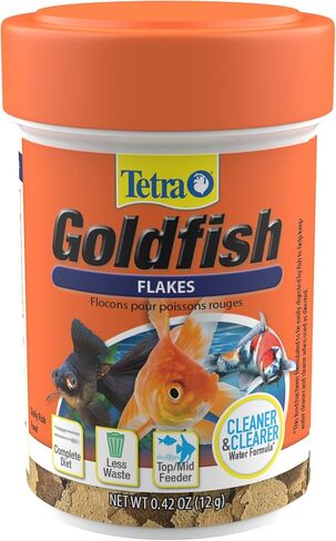 Tetra Goldfish Flakes, Nutritionally Balanced Diet For Aquarium Fish, Vitamin C Enriched Flakes, 2.2 oz in Kuwait