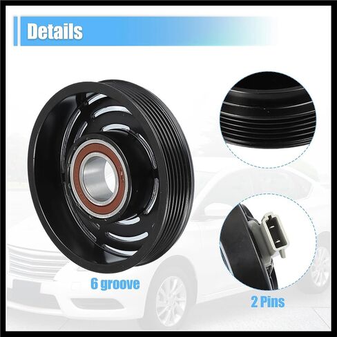 AC Compressor Clutch Set Replace for Ford F-150 1997-2006 A/C Clutch Repair Assembly Durable Material in Saudi Arabia