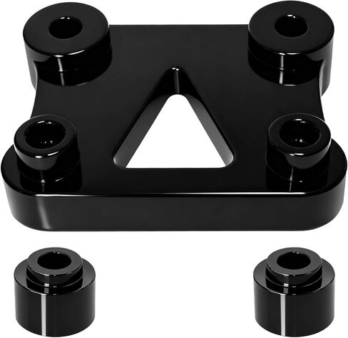 Black Handlebar Riser Pull Back Plate Bracket Handle bar Displacement Adapter for Harley M8 Softail Dyna Wide Glide/Street Bob/Fat Bob/Low Rider/Switchback/Super Glide/Fxd/Fxr 2018-Later Models in Kuwait