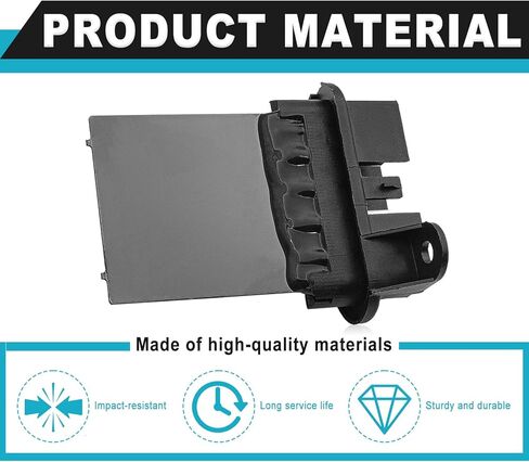 HVAC Heater Blower Motor Resistor, Compatible with Jp KJ Series Liberty 2002-2007, TJ Series Wrangler 2002-2006 Left Hand Drive, Replace OE #5139719AA & 5066552AA in Kuwait