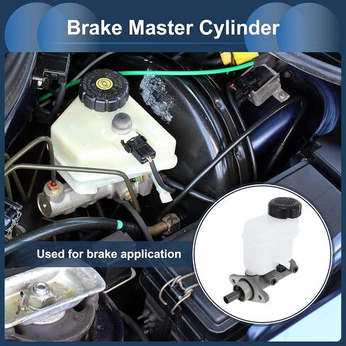 Brake Master Cylinder Reservoir No.585103K300 for Hyundai Sonata 2006-2010 Hydraulic Master Cylinder Silver Tone White Aluminum Alloy Plastic 1 Pc in Saudi Arabia
