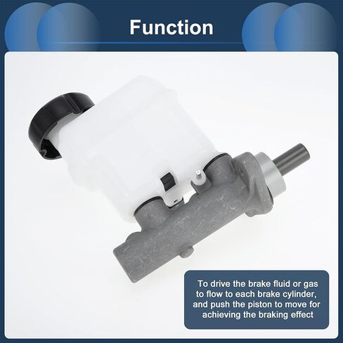 Brake Master Cylinder Reservoir No.585103K300 for Hyundai Sonata 2006-2010 Hydraulic Master Cylinder Silver Tone White Aluminum Alloy Plastic 1 Pc in Saudi Arabia