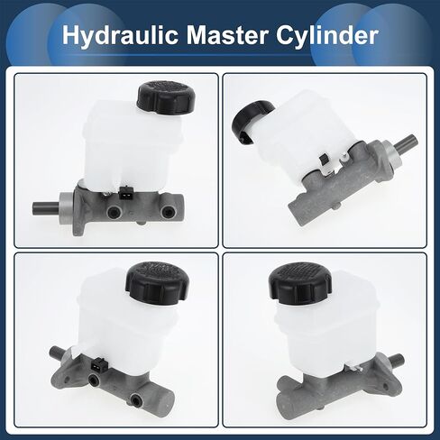 Brake Master Cylinder Reservoir No.585103K300 for Hyundai Sonata 2006-2010 Hydraulic Master Cylinder Silver Tone White Aluminum Alloy Plastic 1 Pc in Saudi Arabia