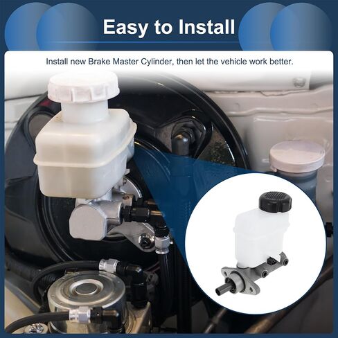 Brake Master Cylinder Reservoir No.585103K300 for Hyundai Sonata 2006-2010 Hydraulic Master Cylinder Silver Tone White Aluminum Alloy Plastic 1 Pc in Saudi Arabia