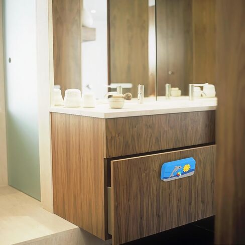 BESTYASH 4pcs Cartoon Printed Rubber Cabinet Pull Handles, Single-Hole ’ Drawer Knobs for Cupboards and Wardrobe Doors, Soft Colorful Home Cabinet Hardware for Room in Kuwait