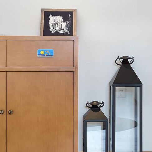 BESTYASH 4pcs Cartoon Printed Rubber Cabinet Pull Handles, Single-Hole ’ Drawer Knobs for Cupboards and Wardrobe Doors, Soft Colorful Home Cabinet Hardware for Room in Kuwait