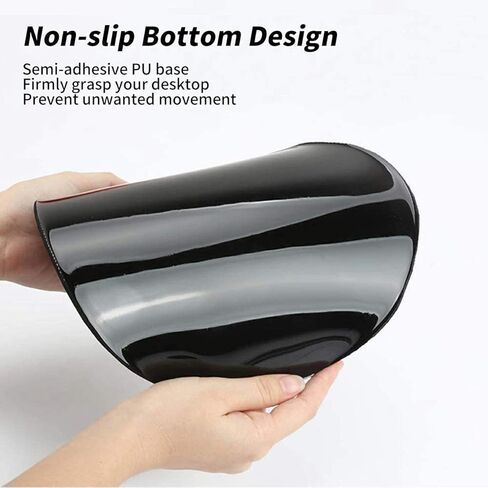 Ergonomic Mouse Pad with Gel Wrist Rest Support, Non Slip PU Base Mouse Pad Wrist Rest for Computer, Laptop, Home Office Gaming, Easy Typing & Pain Relief Colorful Dog Footprints + Cup Coaster in Kuwait