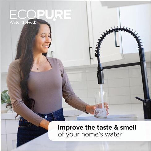 EcoPure EPW2F Premium Fact Universal Whole Home Filter (2 Pack), Dark Gray/Black in Kuwait