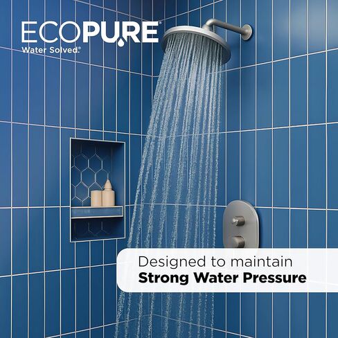 EcoPure EPW2F Premium Fact Universal Whole Home Filter (2 Pack), Dark Gray/Black in Kuwait