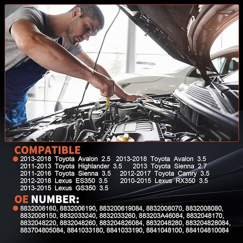 ضاغط مكيف الهواء CO 29042C مع قابض مكيف الهواء يناسب تويوتا أفالون هايلاندر سيينا كامري 2.5L 2.7L 3.5L 2011-2018، لكزس ES350 RX350 GS350 3.5L 2010-2018، يستبدل 8832006160 in Kuwait