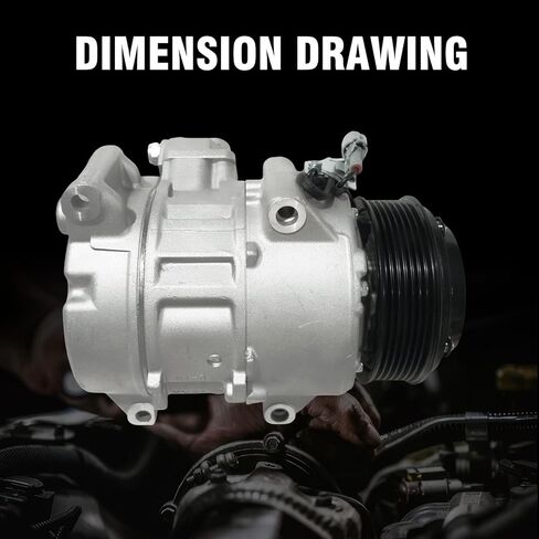 ضاغط مكيف الهواء CO 29042C مع قابض مكيف الهواء يناسب تويوتا أفالون هايلاندر سيينا كامري 2.5L 2.7L 3.5L 2011-2018، لكزس ES350 RX350 GS350 3.5L 2010-2018، يستبدل 8832006160 in Kuwait