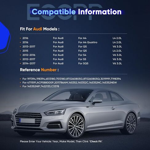 ضاغط التيار المتردد ECCPP 2013-2017 لضاغط التيار المتردد للتبريد السريع Audi Q5 3.0L مع القابض in Saudi Arabia
