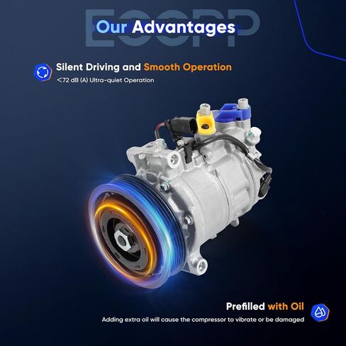 ضاغط التيار المتردد ECCPP 2013-2017 لضاغط التيار المتردد للتبريد السريع Audi Q5 3.0L مع القابض in Saudi Arabia