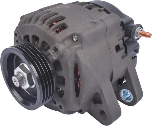 8M0062515 12V 55A Alternator Compatible with Mercury Marine 135.0HP, 150.0HP, 150.0HP ProXS, 150.0HP SeaPro Engines, 4-Groove Pulley 64mm OD, Replace# 8M0057693 8M0065239 in Kuwait