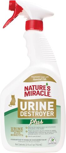 Nature's Miracle Urine Destroyer Plus for Cats, Enzymatic Formula for Severe Cat Urine Stains, 32 oz in Kuwait