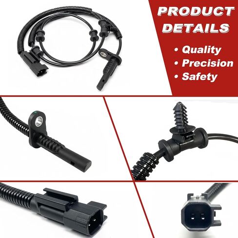 ABS Wheel Speed Sensor 1Pc: Rear Left & Right Compatible with Ram 2013-2018 1500 V6 3.0L V6 3.6L V8 5.7L V8 4.7L V6 3.7L, 2019 1500 Classic V6 3.6L V6 3.0L V8 5.7L in Kuwait