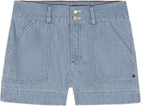 Tommy Hilfiger Girls' Patch Pocket Short, Zipper Fly & Double Button Closure in Saudi Arabia