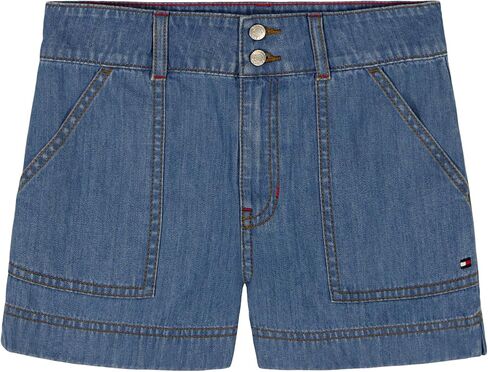Tommy Hilfiger Girls' Patch Pocket Short, Zipper Fly & Double Button Closure in Saudi Arabia