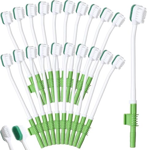 10 Pcs Suction Swab Toothbrush Care Swab Suction Toothbrush Disposable Oral Swabs Toothbrush for Suction Machine Sponge Individually Wrapped for Elderly Adults Oral Dental Mouth Care (Green) in Saudi Arabia