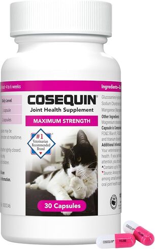 Nutramax Cosequin Joint Health Supplement for Cats - With Glucosamine and Chondroitin, 30 Capsules in Kuwait