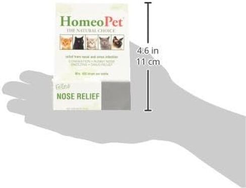 HomeoPet Feline Nose Relief, Natural Nasal and Sinus Medicine for Cats, Pet Medicine, 15 Milliliters in Kuwait
