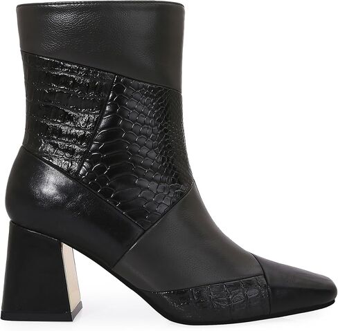 Ninety Union Leah Women's Bootie, Square Toe and Block Heel Boots, High Ankle Boots with Inside Zipper in Kuwait
