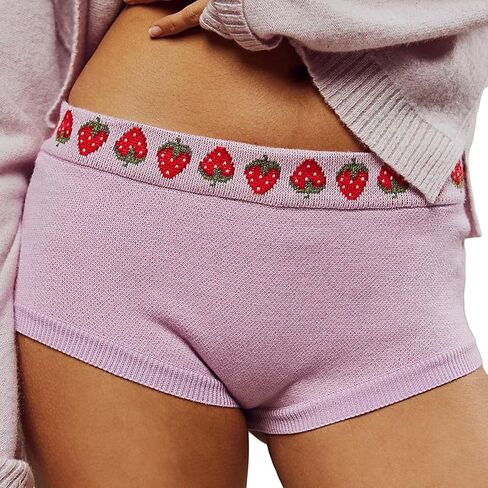 شورت Adoeren نسائي منخفض الخصر محبوك Y2k Lounge Pj Bottoms مثير ونحيف للنوم in Kuwait