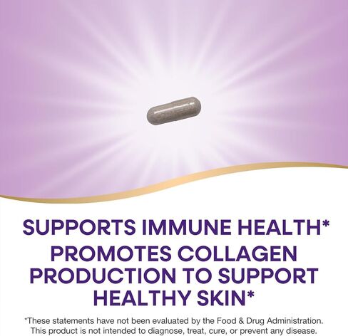 Nature's Way Extra Strength** Vitamin C with Rose Hips, Supports Immune Health*, Collagen Production*, High Potency Vitamin C, 100 Capsules (Packaging May Vary) in Kuwait