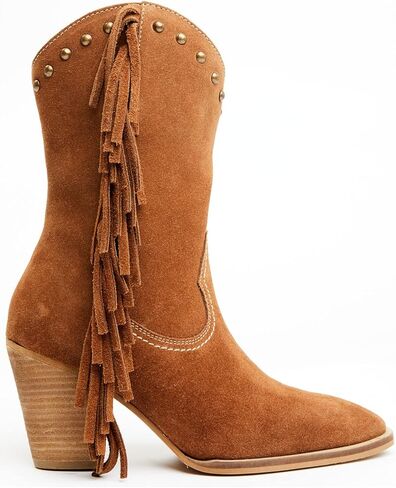 Idyllwind Women's Sidewinder Studded Fringe Suede Fashion Boot Round Toe - Biwsp22l22 in Kuwait
