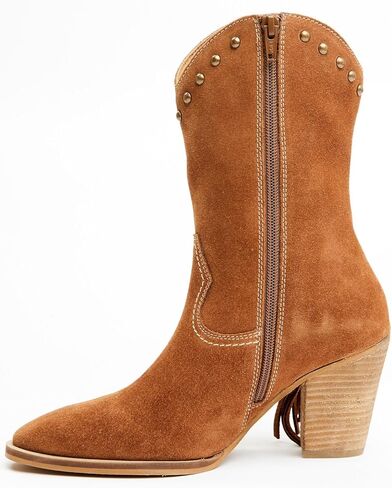 Idyllwind Women's Sidewinder Studded Fringe Suede Fashion Boot Round Toe - Biwsp22l22 in Kuwait