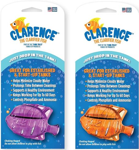 Aquarium Water Clarifier | Clear Cloudy Fish Tank Water Treatment, Safe for Freshwater & Saltwater Fish and Plants - Purple, 1 Pack in Saudi Arabia