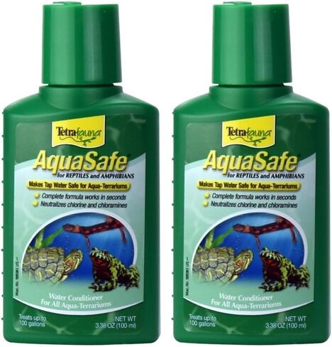 TetraFauna AquaSafe for Reptiles and Amphibians 3.38 Ounces, Aqua-Terrarium Water Conditioner, Makes Tap Water Safe in Kuwait