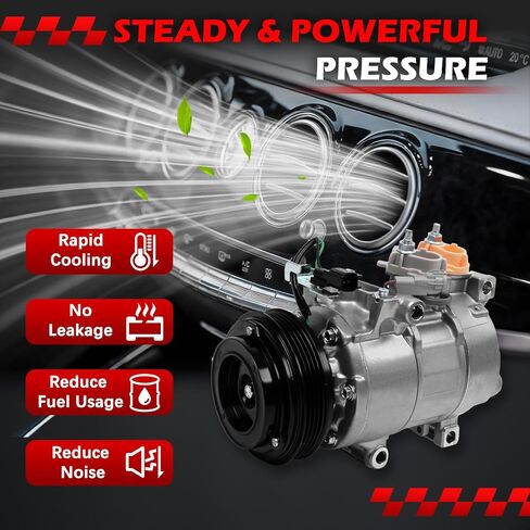 AC Compressor with Clutch for Ford for Focus 2.0L 2014-2018, Air Conditioning Compressor Replace for 178399, 177399 in Saudi Arabia