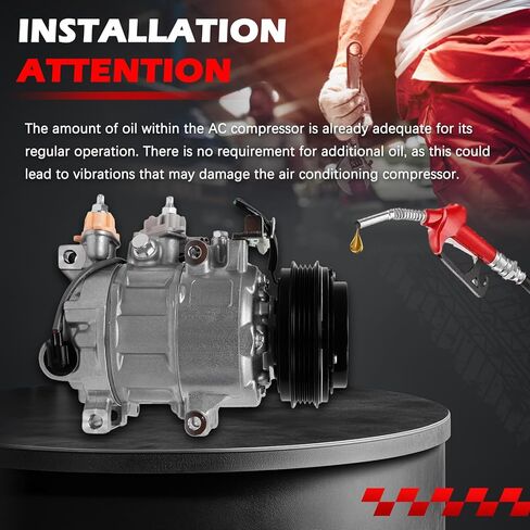 AC Compressor with Clutch for Ford for Focus 2.0L 2014-2018, Air Conditioning Compressor Replace for 178399, 177399 in Saudi Arabia