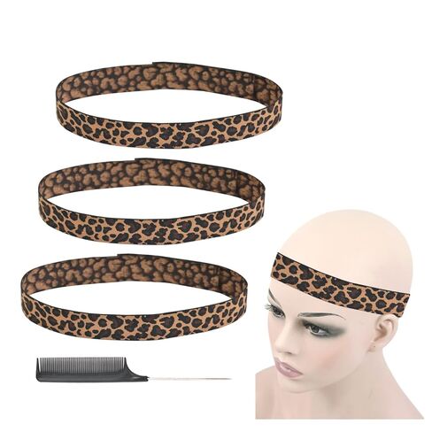 6 Pcs Elastic Band Lace Melting Bands Adjustable Wig Headbands for Lace Frontal Laying (Width 1 Inch) in Kuwait
